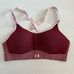 Under Armour | Sports Bra | Burgundy & Pink | Size: M
